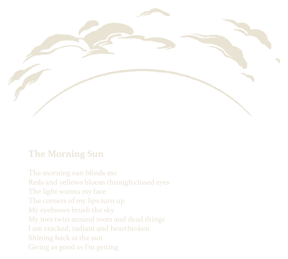 The Morning Sun (poem, image of text)
